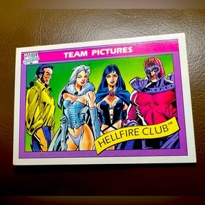 1990 Marvel Universe HELLFIRE CLUB #147 Impel Team Pictures